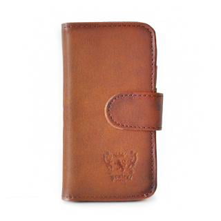 Pratesi Italian Leather Mod. iPhone 5 - cod. 091 - Brown,