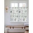 thumbnail image 6 of Tier Curtains 45 Inches Long, Sage Green Coastal Window Treatment Curtain Drapes, Nautical Summer Beach Coral Sea Turtle Small Curtain Drapes for Bathroom Laundry Room, 27.5"x45", 2 Panels, 6 of 7