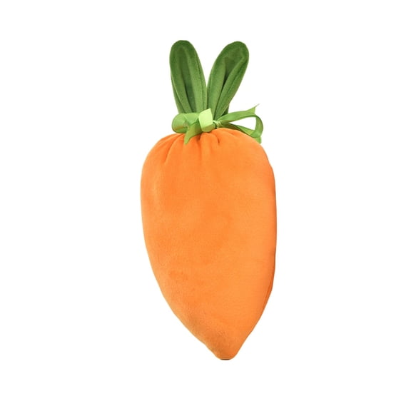 Luoshdecor Easter Drawstring Bags,Cute Plaid Carrot Pouches Party Favor Decorations for Birthday Easter Festival Gift Bags