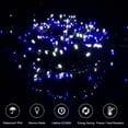 thumbnail image 4 of LED String Lights,132FT 300LED Waterproof Christmas Decoration Lights Outdoor Indoor Battery Operated Fairy Lights 8 Modes with Timer Function for Garden, Home, Party, Wedding, Birthday - Blue White, 4 of 7