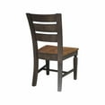 thumbnail image 5 of Vista Solid Wood Ladderback Chair - Set of 2 Chairs in Hickory/Washed Coal, 5 of 8