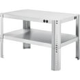 thumbnail image 5 of Global Industrial Adjustable Height Machine Stand, 430 Stainless Steel, 36"W x 24"D x 18-24"H, 5 of 6