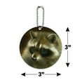 thumbnail image 6 of Raccoon Masked Bandit Round Luggage ID Tag Card Suitcase Carry-On, 6 of 8