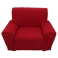 thumbnail image 2 of Slipcover 1-Piece stretch fabric Furniture Protector Cover for sofa loveseat and chair,Wine Red, 2 of 5