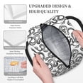thumbnail image 3 of Disketp Hand Drawn Snake Bolsa Térmica para Almuerzo, Lonchera con Abertura Amplia y Gran Capacidad, Organizador Reutilizable para Mujeres, Hombres y Adultos, 3 of 6