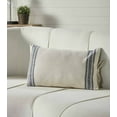 thumbnail image 5 of Piper Classics Market Place Blue Ticking Stripe and Grain Sack Pillow Cover 15" x 25", 5 of 5