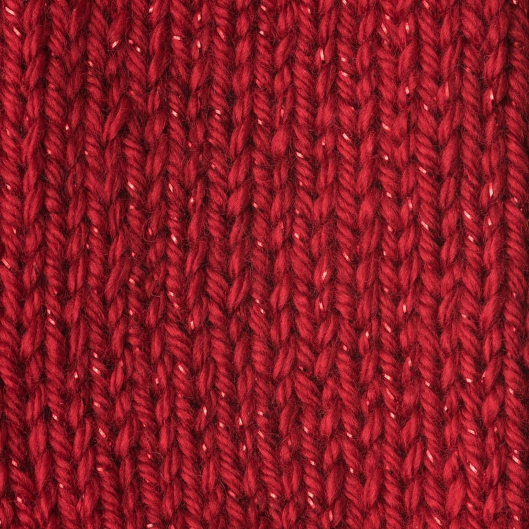 Red Glitter Yarn, Metallic Yarn, Thread With Shimmer, Soft Sparkle Yarn,  Crochet, Knitting, Embellishment, Brocade Craft Supply 