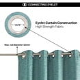 thumbnail image 3 of Deco Window Blackout Curtains for Bedroom 90 Inch Long (Teal, 52 in W x 90 in H, 2 Panels), 3 of 5