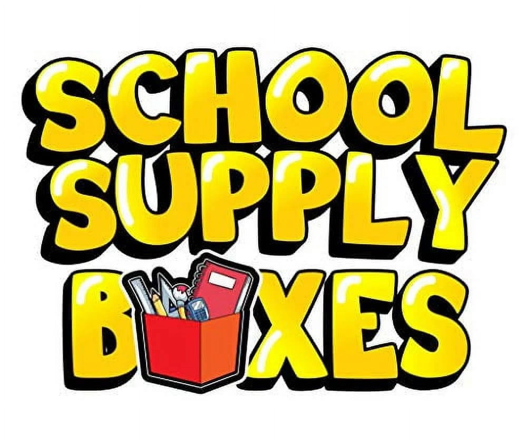 School Supply Boxes - 3-Ring Pencil Bag (48 Pack) – Red