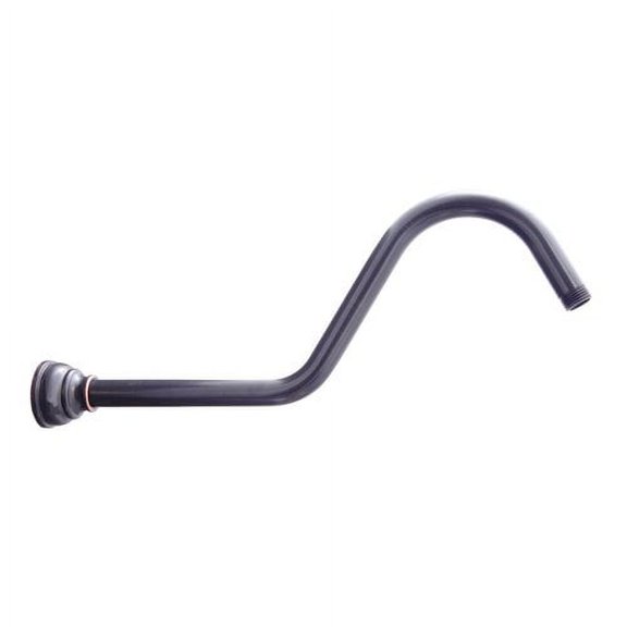 Dyconn Faucet 16'' S Shaped Shower Arm with Flange
