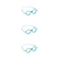 thumbnail image 1 of maskred Adult Optical Trial Lens Frame Eyeglasses Optometry Optician Tool Optic Blue 56mm 3Set, 1 of 6