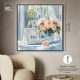 thumbnail image 5 of Bag and Peonies Canvas Glam Art Prints by Art Remedy, Black Frame, 40 x 40, 5 of 7