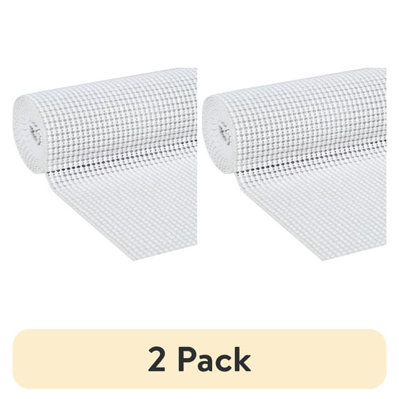 (2 pack) Select Grip EasyLiner Non-Adhesive Shelf Liner, White, 20 in. x 6 ft.