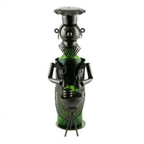 3starimex Wine Caddy BBQ Chef Wine Bottle Holder
