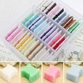 thumbnail image 3 of 100Pcs Embroidery Floss Craft Thread Bobbin Cross thread bobbin Embroidery thread Stitch Plastic Storage Holder Sewing Needlecraft, 3 of 5