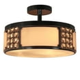 thumbnail image 4 of Decor Therapy Iris Flush Mount Ceiling Light, Made of Metal and Glass, 4 of 7