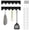 Black, variant on Evjurcn Wooden Paper Towel Holder Stand Space Saving Countertop Towel Roll Organizer Easy Assembly Paper Roll Holder Rack for Kitchen Countertop, 11.81×5.04×0.59 inch