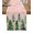 Green Pink, variant on Red Christmas Tree Table Runner 36 Inches, Winter Watercolor Gold Snowflakes Bed Runner Dresser Scarves Tabletop for Indoor Outdoor Parties/Ceremony/Banquet, 13"x 36"