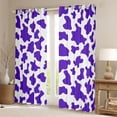 thumbnail image 2 of Homewish Kids Teens Abstract Cattle Print Blackout Curtains Set of 2 (52x84 Each),Purple White Window Curtains,Animal Cow Curtains and Drapes,Microfiber Bedroom Decor, 2 of 6