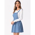 thumbnail image 2 of Mini vestido de Mezclilla Con tirantes ajustables para Mujer puntos celestes M Allegra K, 2 of 7
