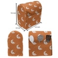thumbnail image 5 of Cartoon Lounger Chair Bag, Pattern of Sleeping Moons Carrying Stars in Cartoon Drawing Astronomic Symbol, High Capacity Storage with Handle Container, Lounger Size, White Vermilion, by Ambesonne, 5 of 5