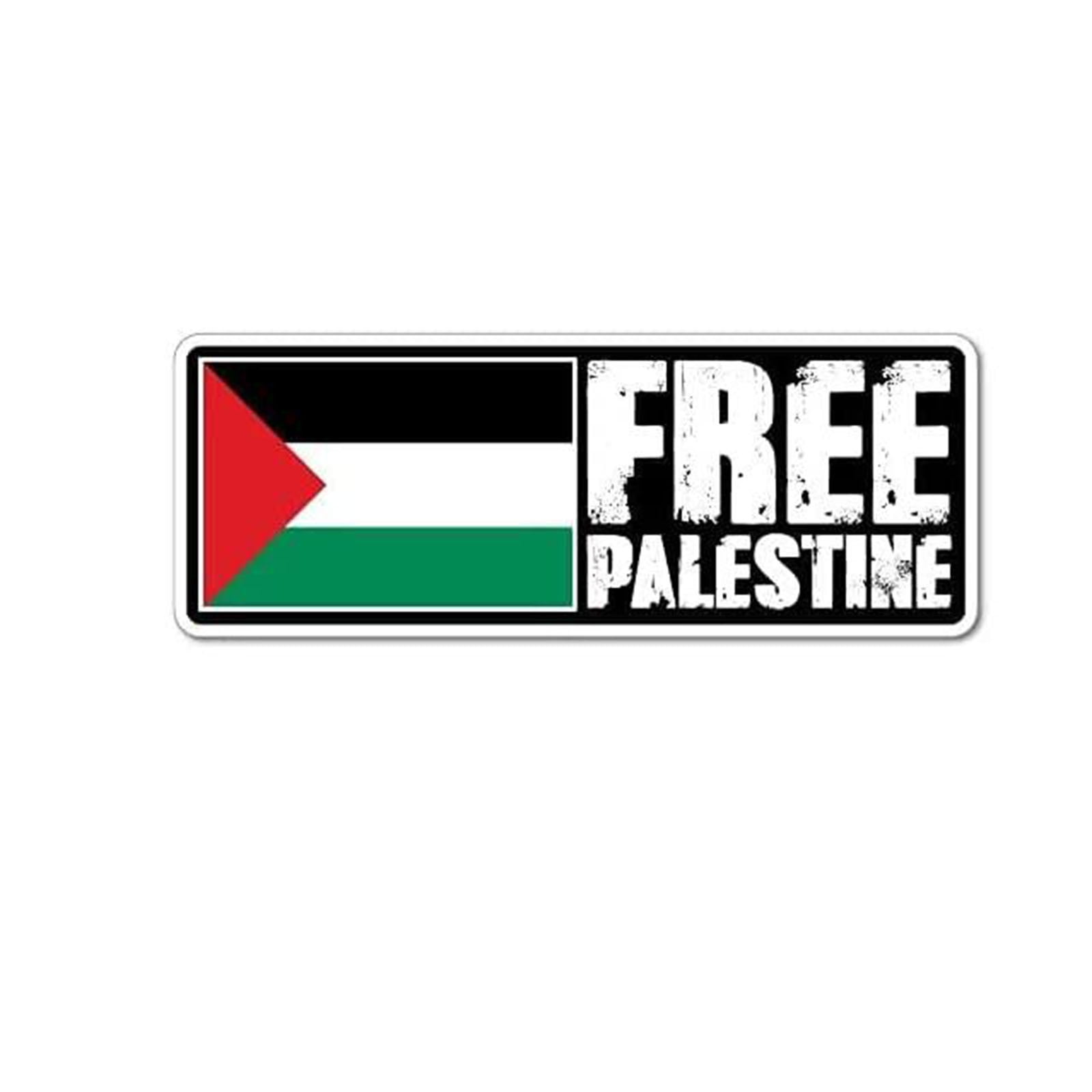 Palestine Country Flag Reflective Decal Bumper Sticker