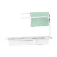 thumbnail image 2 of SUSHANG Kitchen Storage Sink Storage Rack Drain Basket Sink Rag Rack Plastic Shelving Retractable Pot Brush Rag Rack, 2 of 5