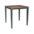thumbnail image 7 of 36" x 36" Solid Wood Counter Height Table in Black/Cherry & 4 Emily Stools, 7 of 7