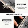 thumbnail image 4 of Wirebound Notebook Hardcover Spiral Notebooks Silver Metal Flower Pattern, 60 Pages, 80 GSM, 5.7 x 8.3in, 4 of 7