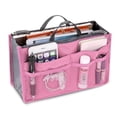 thumbnail image 3 of facefd Women Multifunction Portable Double Zipper Travel Cosmetic Handbag Organizer Handbag, 3 of 7