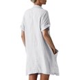 thumbnail image 3 of utcoco Womens Cotton Linen Button Down Shirt Dress, 3 of 4
