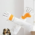 thumbnail image 3 of Cat Training Grooming Gloves with Enhanced for Scratching Control and Animal Handling, 3 of 4