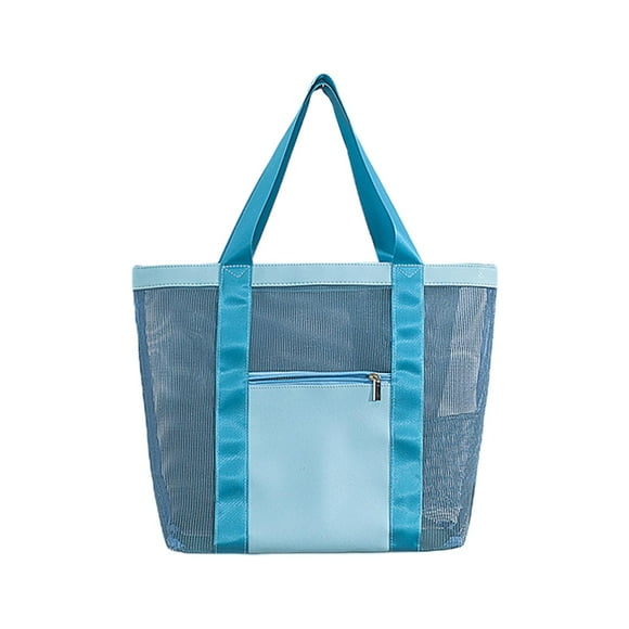 QualitChoice Women Beach Tote Lightweight Large Hobo Bag Tote Bags Blue Waterproof Travel Tote