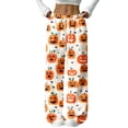 thumbnail image 2 of Halloween Fleece Pajama Pants Women Funny Pumpkin Print Flannel Pajama Pants Elastic Waist Pants Casual Lounge Bottoms, 2 of 6