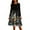 Gray, variant on Christmas Dresses for Women Women's Fashion Round Casual Slim Fit Christmas Print Large Swing Long Sleeve Dress for Holiday Party,Dark Green,L