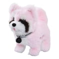 thumbnail image 3 of Juguete de peluche de perro eléctrico que camina, que habla, canta y brilla. Rosa, 3 of 9