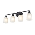 thumbnail image 2 of Amberle 4 - Light Matte Black / Black Steel Wall Sconce, 2 of 7