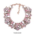 thumbnail image 4 of Minnieouse Gargantilla grande con diamantes de imitación que añade glamour y elegancia al atuendo de mujer con cuello grande de diamantes de Ropa, zapatos y accesorios Miscelánea Rosa cristal, 4 of 6
