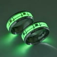 thumbnail image 2 of HOOUN 1pcs Luminous Glow Ring Glowing In The Dark Jewelry Rings For Women Men Gift-Gold-7, 2 of 9