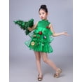 thumbnail image 4 of Disfraz de Navidad para niños, disfraz de árbol de Navidad, vestido de actuación, falda de gasa, disfraz de actuación con lentejuelas, árbol pequeño verde, 4 of 5