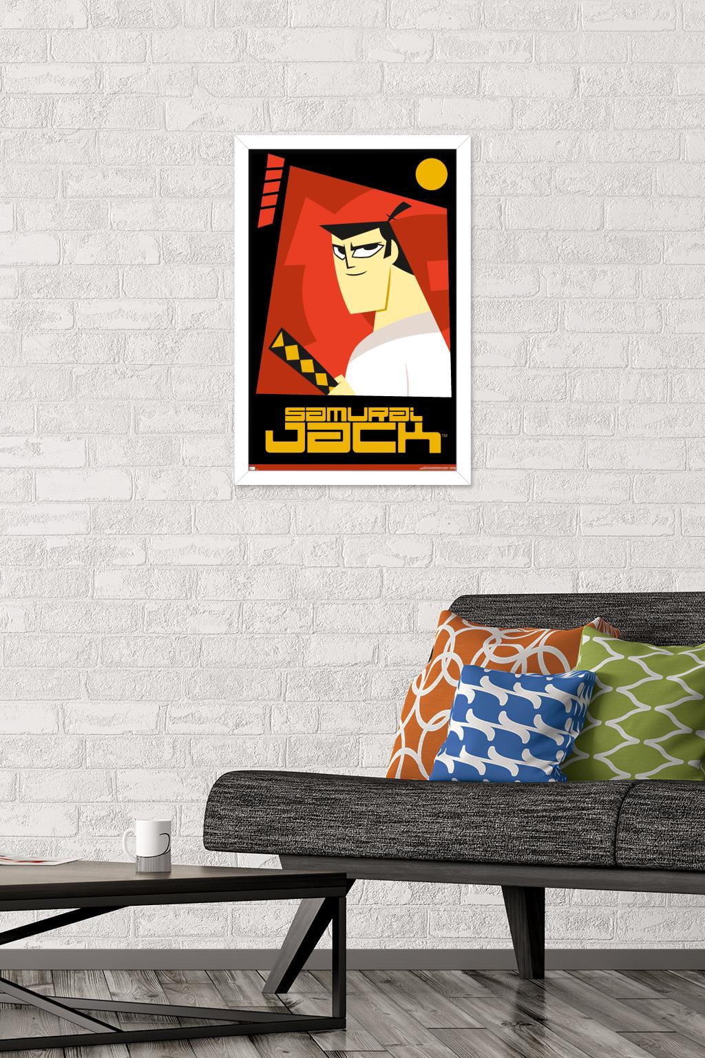 Samurai Jack - Red Wall Poster, 14.725" x 22.375", Framed
