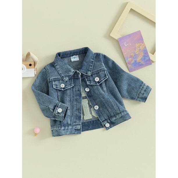 Newborn girl jean on sale jacket