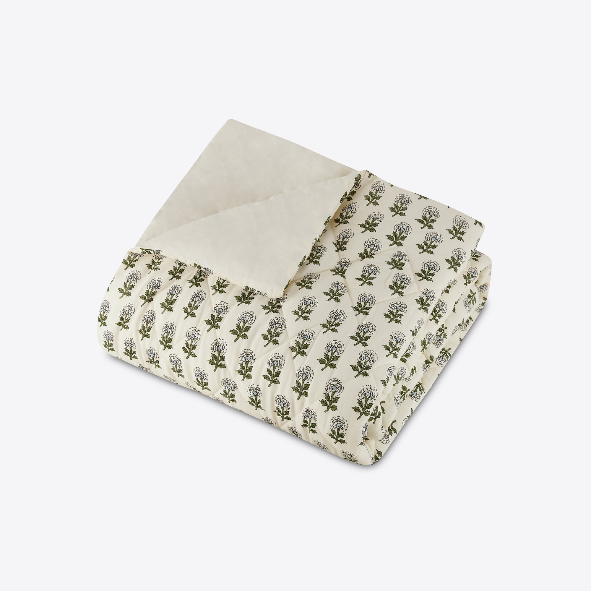 Laurel & Mayfair Gwyn 3-PC Quilt Set, King, Cream