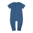 thumbnail image 3 of Coerni Baby Boy And Girl Short Sleeve Onesie Two Way Zipper Toddler Summer Onesie Jacket Baby Footless Bodysuit Short Sleeve, 3 of 3