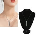 thumbnail image 3 of Collar de respiración unisex collar de alivio de estrés de acero inoxidable de moda para relajacia de ansiDad Meditación, 3 of 7