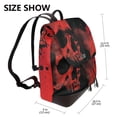 thumbnail image 2 of Ratiio Red And Black Abstract Skull Pattern Womens Backpack Purse Leather Backpack Purse for Women Travel Fashion Backpack Designer Ladies Shoulder Bags, 2 of 4