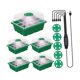 thumbnail image 3 of 5 set bandeja de arranque de semillas con brillo ajustable de luz de , bandeja de de plantas Premium con bandejas de inicio de plántulas del temporizador Verde, 3 of 8