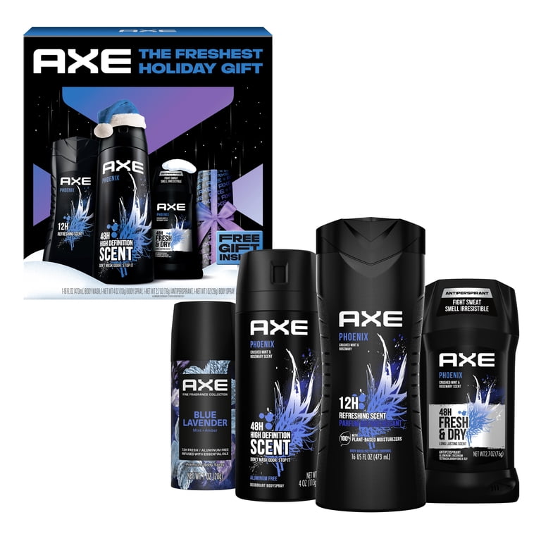Axe Men's Gift Set Body Wash Deodorant Spray Antiperspirant