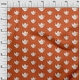 thumbnail image 3 of oneOone Rayon Orange Fabric Tea Kettle Craft Projects Decor Fabric Printed By The Yard 56 Inch Wide-HW, 3 of 4