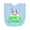 AE-Light Blue, variant on Inktastic Mimi's Lil' Bunny Cute Easter Bunny Newborn Bib